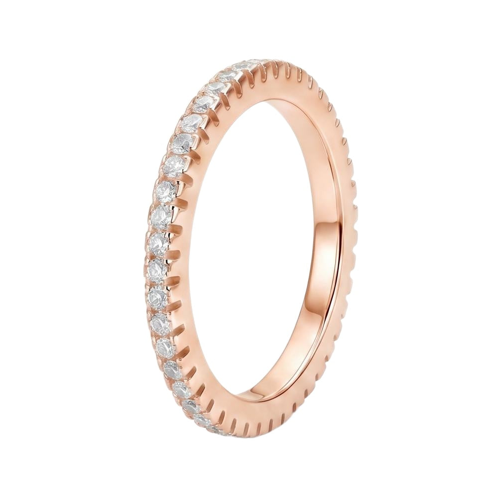 18K Rose Gold Plated, 10K Solid Rose Gold