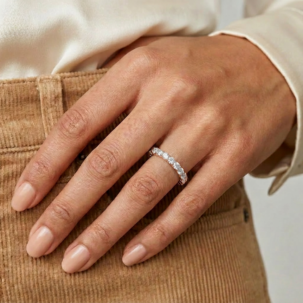 18K Rose Gold Plated, 10K Solid Rose Gold