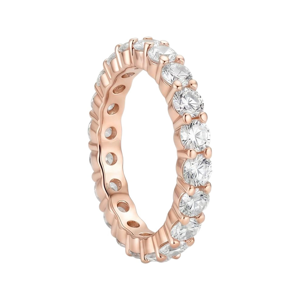 18K Rose Gold Plated, 10K Solid Rose Gold