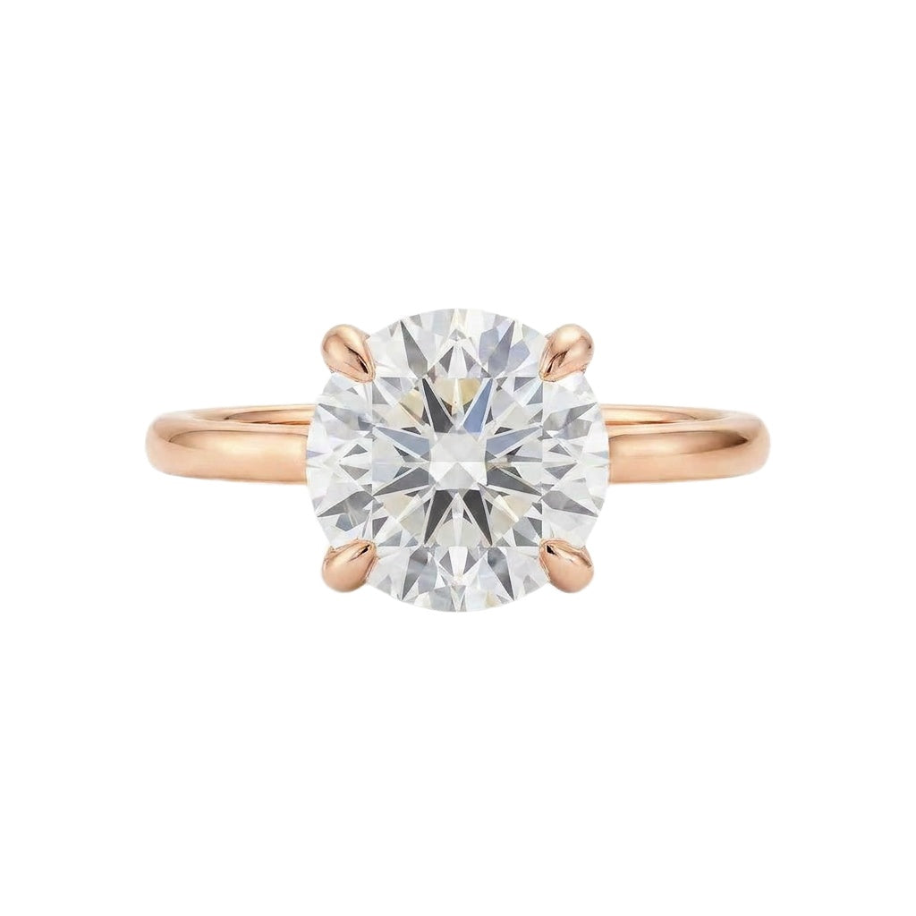 18K Rose Gold Plated, 10K Solid Rose Gold
