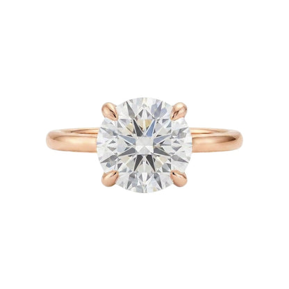 18K Rose Gold Plated, 10K Solid Rose Gold