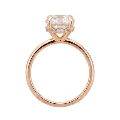18K Rose Gold Plated, 10K Solid Rose Gold
