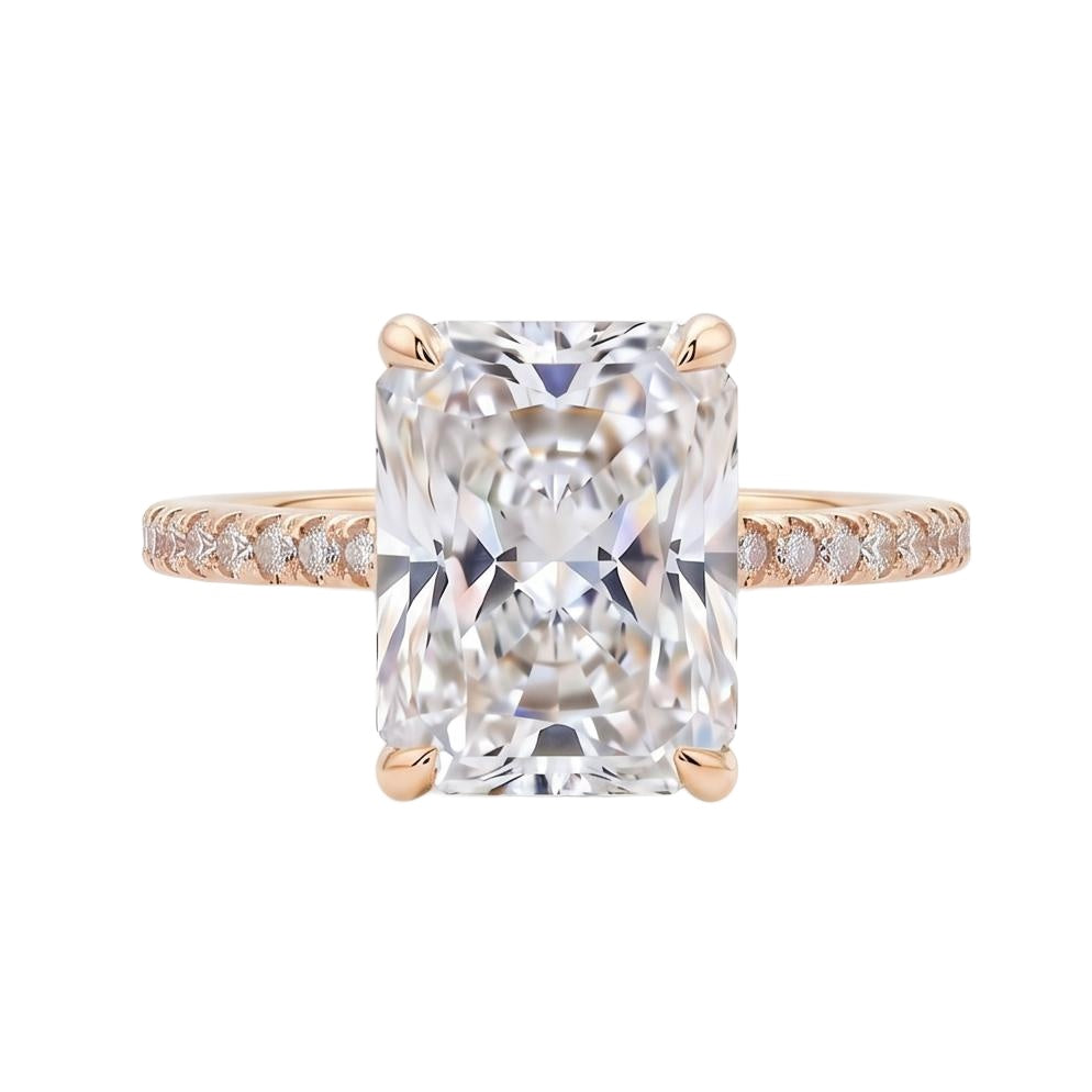 18K Rose Gold Plated, 10K Solid Rose Gold
