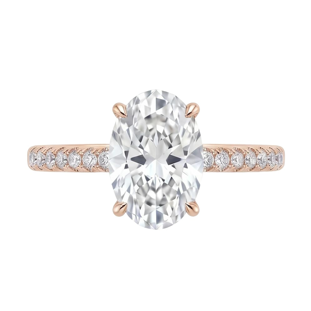 18K Rose Gold Plated, 10K Solid Rose Gold