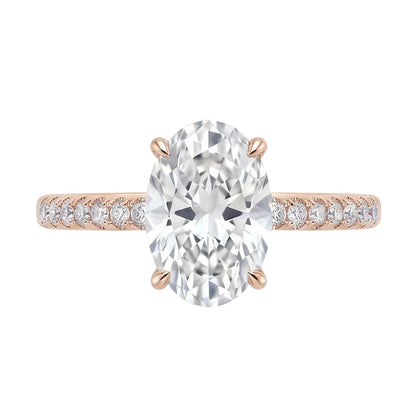 18K Rose Gold Plated, 10K Solid Rose Gold