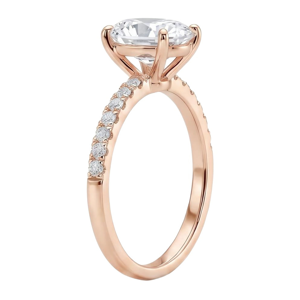 18K Rose Gold Plated, 10K Solid Rose Gold