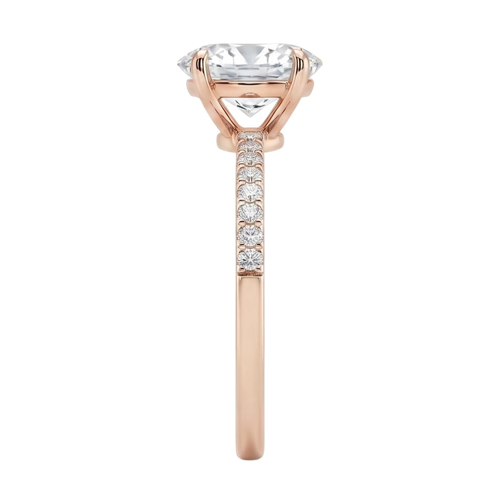 18K Rose Gold Plated, 10K Solid Rose Gold