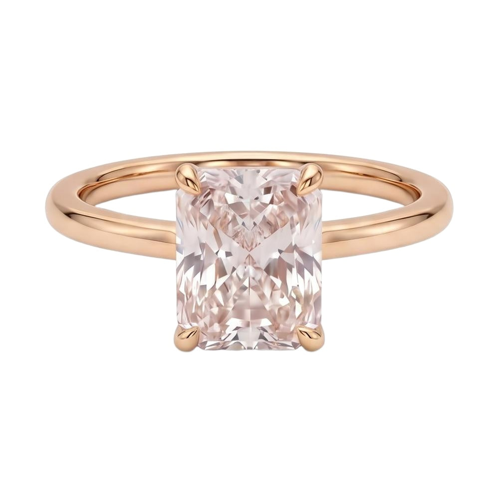 18K Rose Gold Plated, 10K Solid Rose Gold