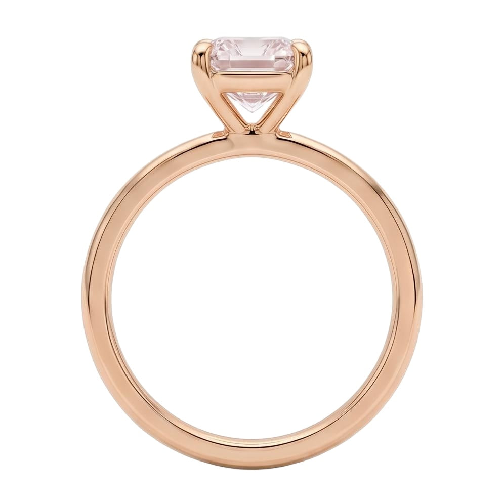 18K Rose Gold Plated, 10K Solid Rose Gold