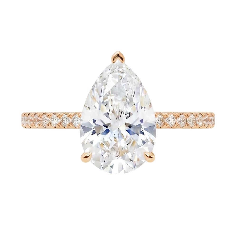 18K Rose Gold Plated, 10K Solid Rose Gold