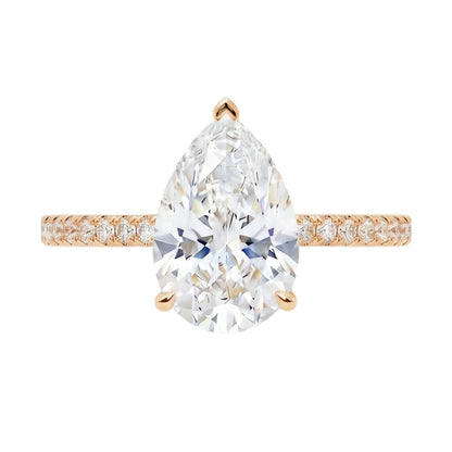 18K Rose Gold Plated, 10K Solid Rose Gold