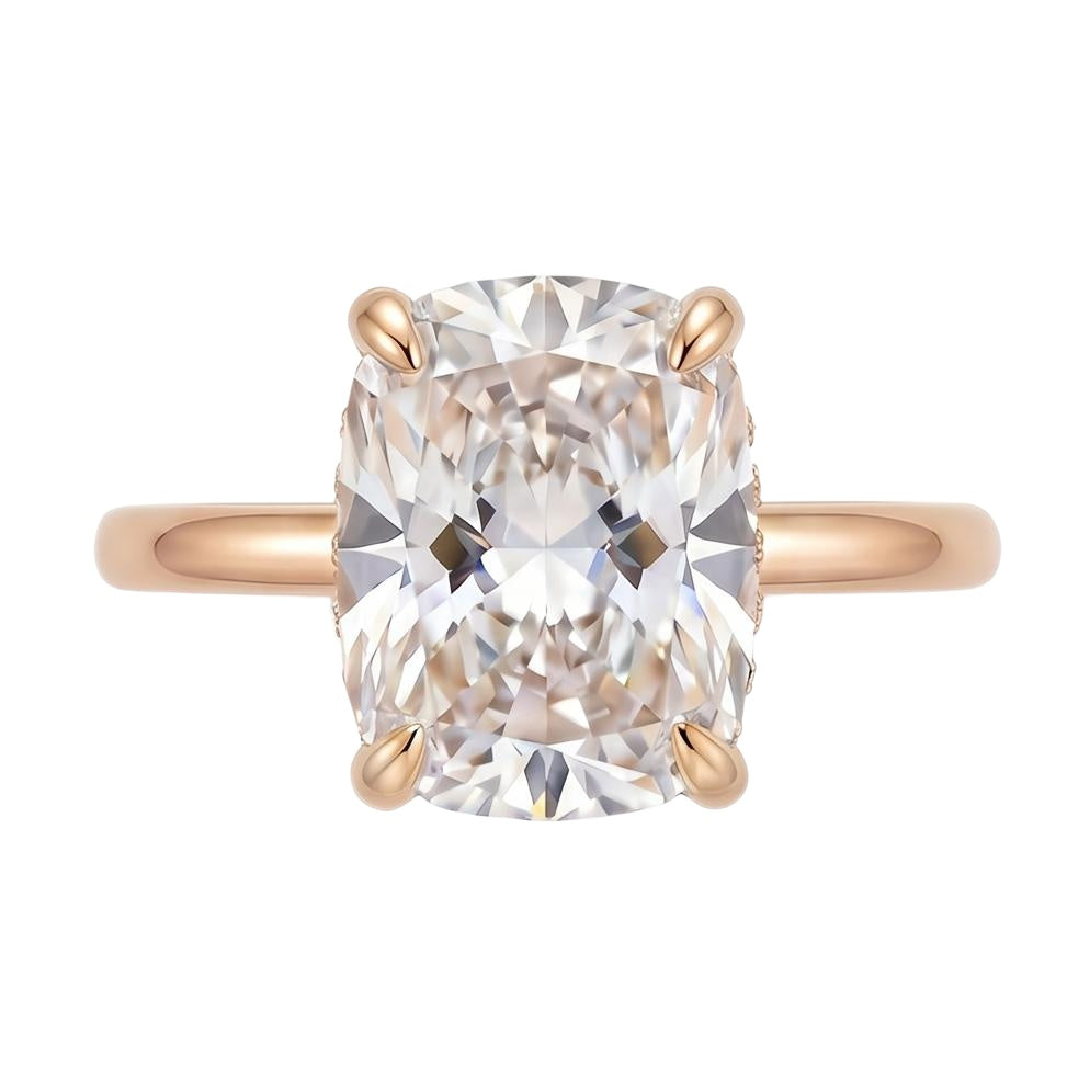 18K Rose Gold Plated, 10K Solid Rose Gold