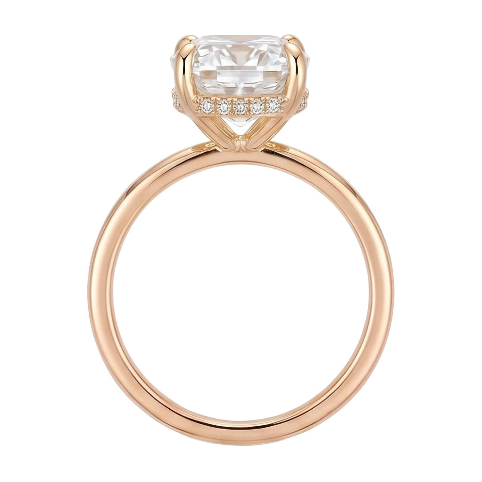 18K Rose Gold Plated, 10K Solid Rose Gold