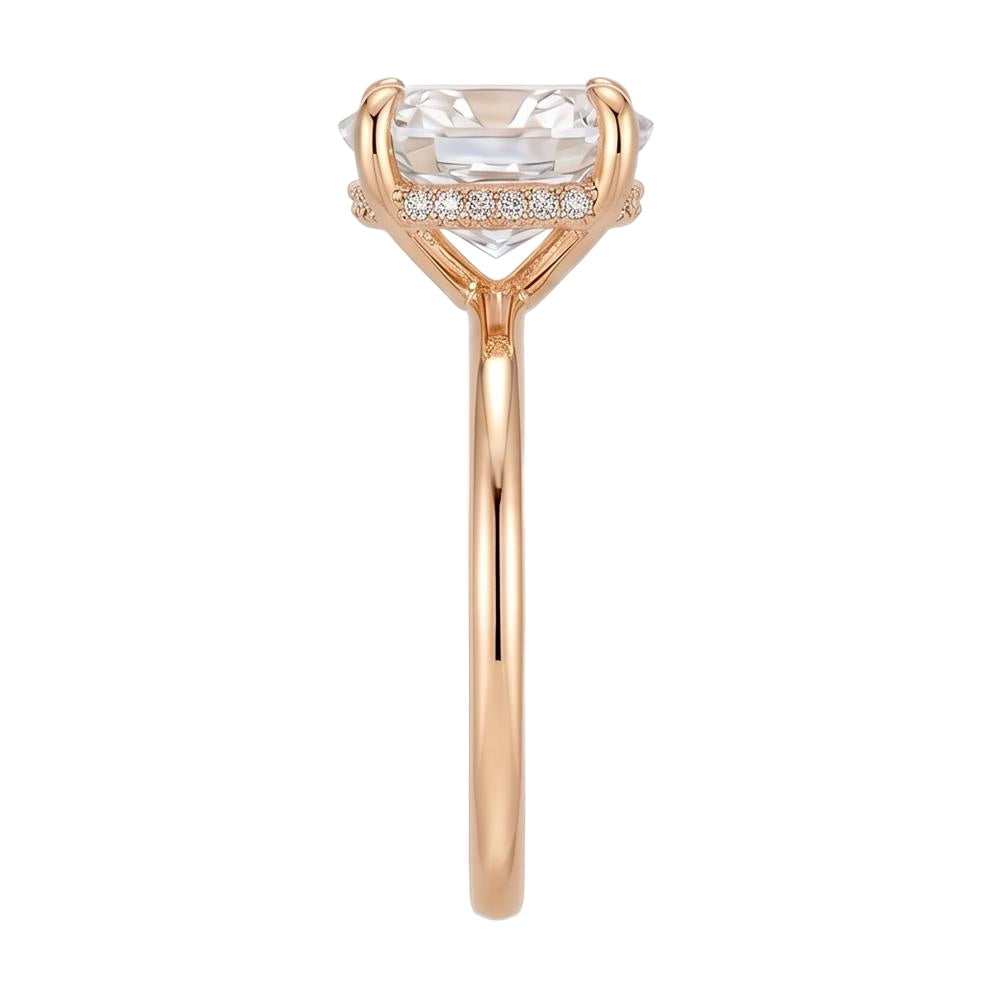 18K Rose Gold Plated, 10K Solid Rose Gold