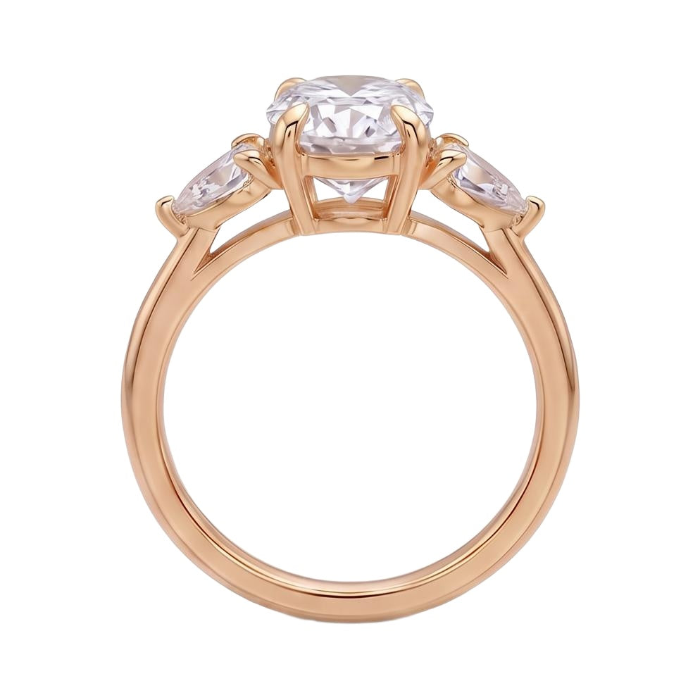 18K Rose Gold Plated, 10K Solid Rose Gold