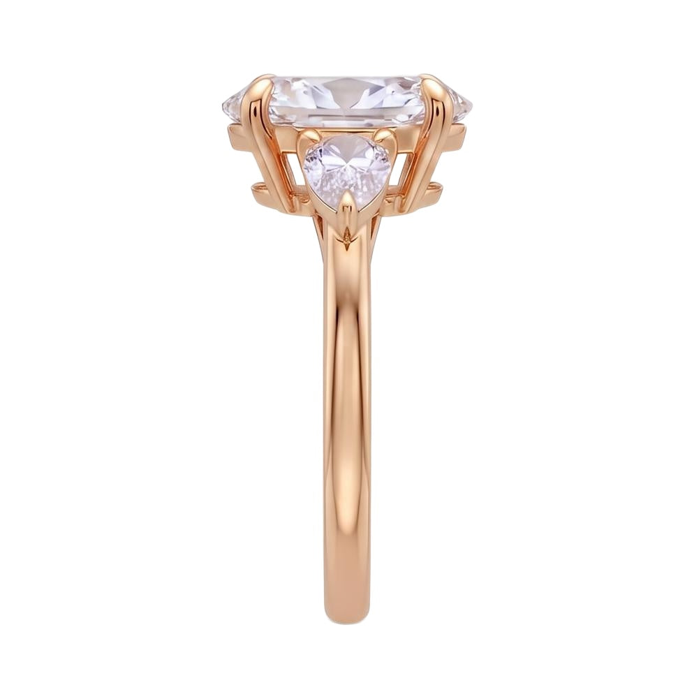 18K Rose Gold Plated, 10K Solid Rose Gold