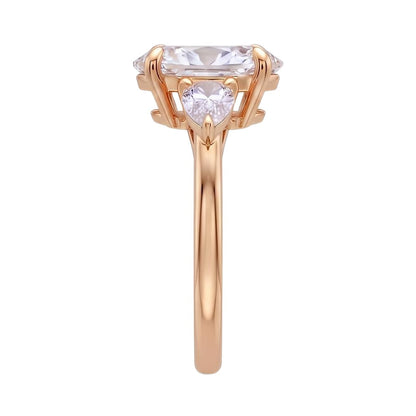 18K Rose Gold Plated, 10K Solid Rose Gold