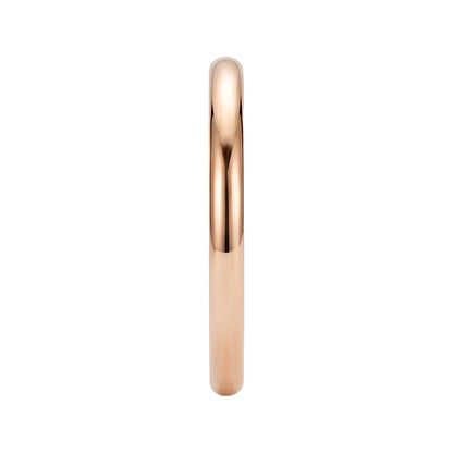 18K Rose Gold Plated, 10K Solid Rose Gold