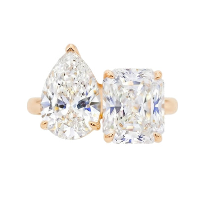 18K Rose Gold Plated, 10K Solid Rose Gold