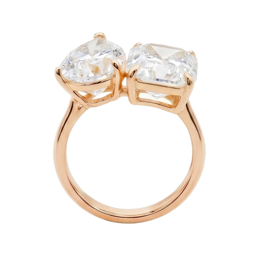 18K Rose Gold Plated, 10K Solid Rose Gold