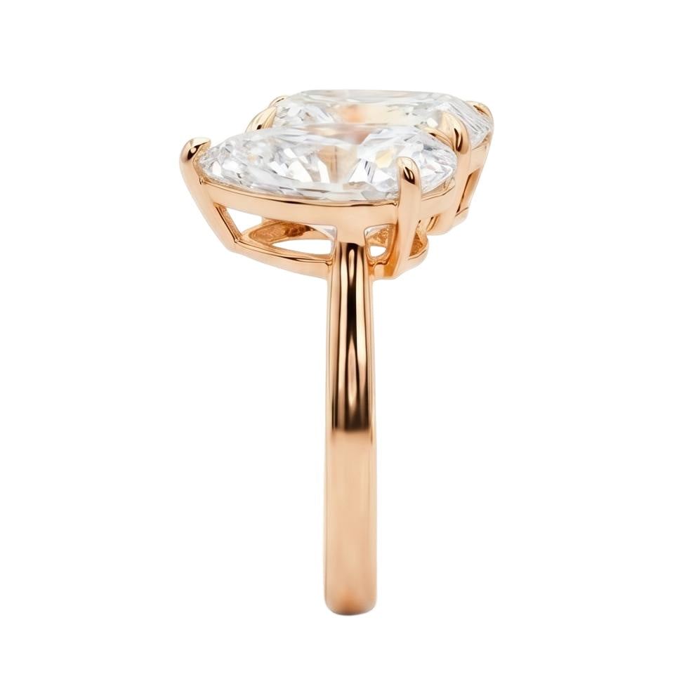 18K Rose Gold Plated, 10K Solid Rose Gold