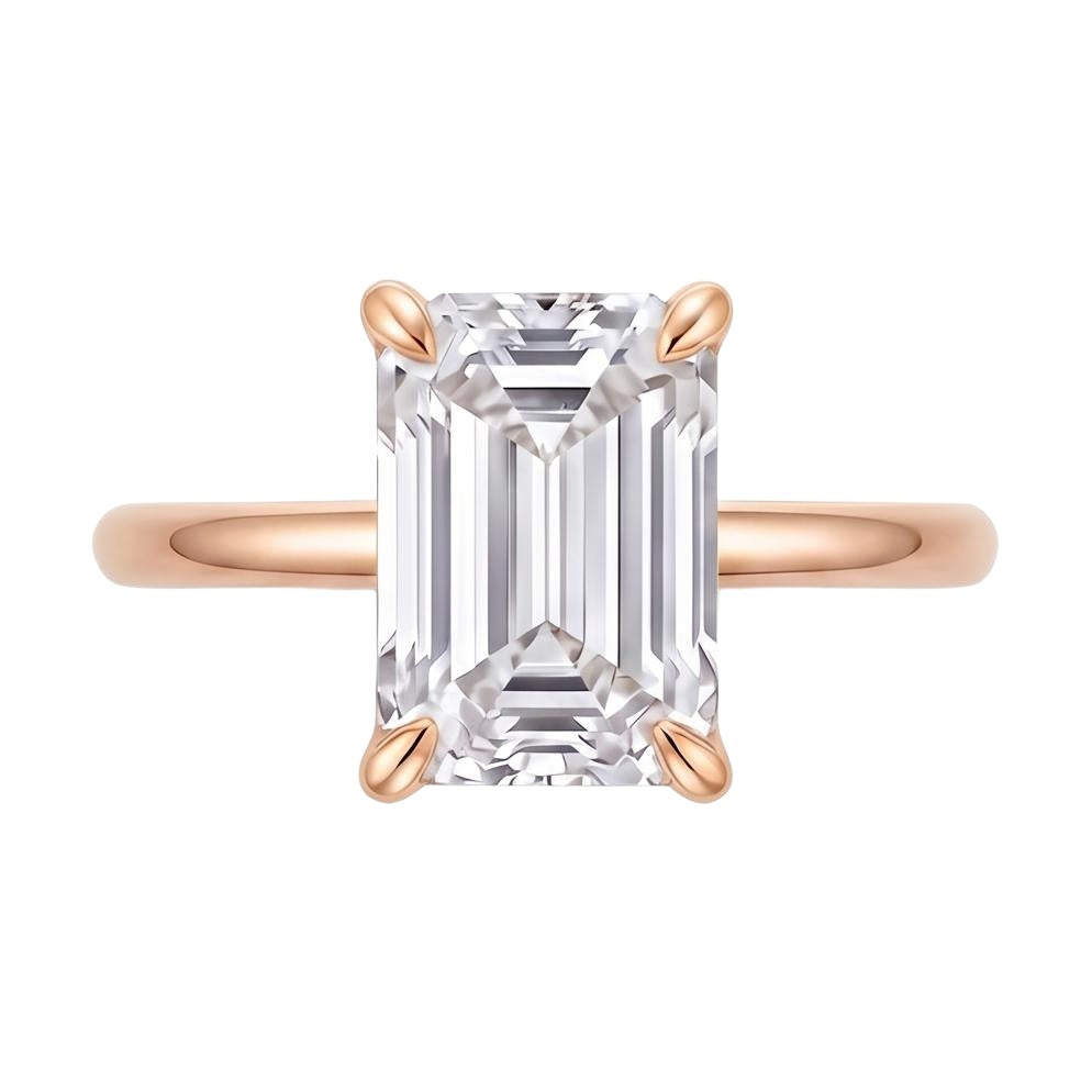 18K Rose Gold Plated, 10K Solid Rose Gold