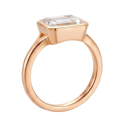 18K Rose Gold Plated, 10K Solid Rose Gold
