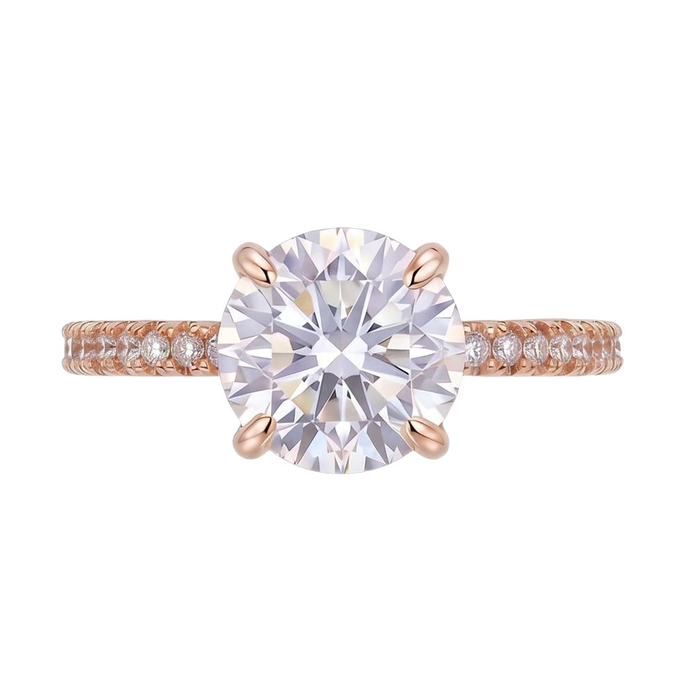 18K Rose Gold Plated, 10K Solid Rose Gold