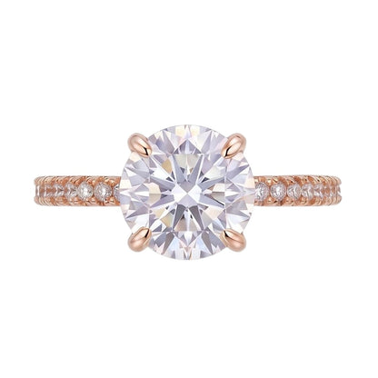 18K Rose Gold Plated, 10K Solid Rose Gold