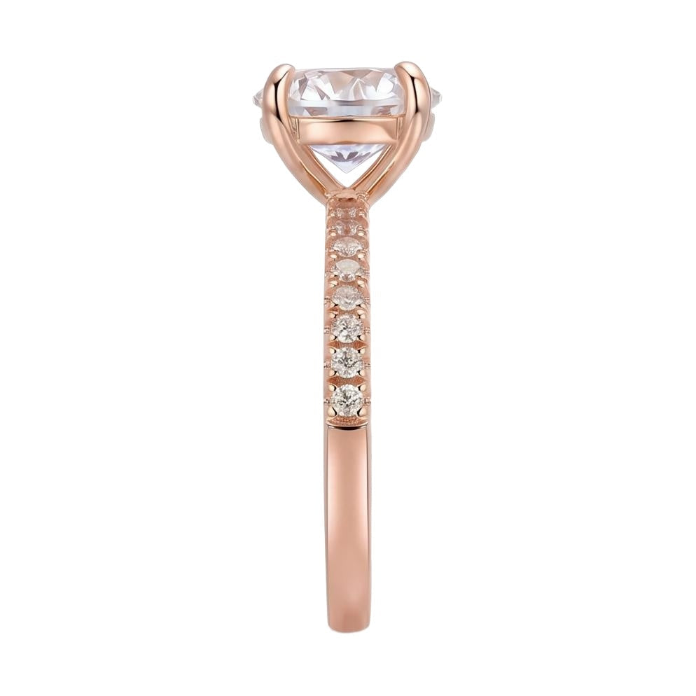 18K Rose Gold Plated, 10K Solid Rose Gold