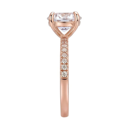 18K Rose Gold Plated, 10K Solid Rose Gold
