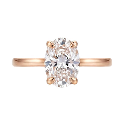 18K Rose Gold Plated, 10K Solid Rose Gold