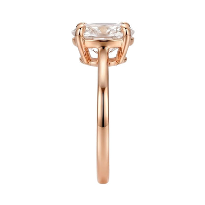 18K Rose Gold Plated, 10K Solid Rose Gold