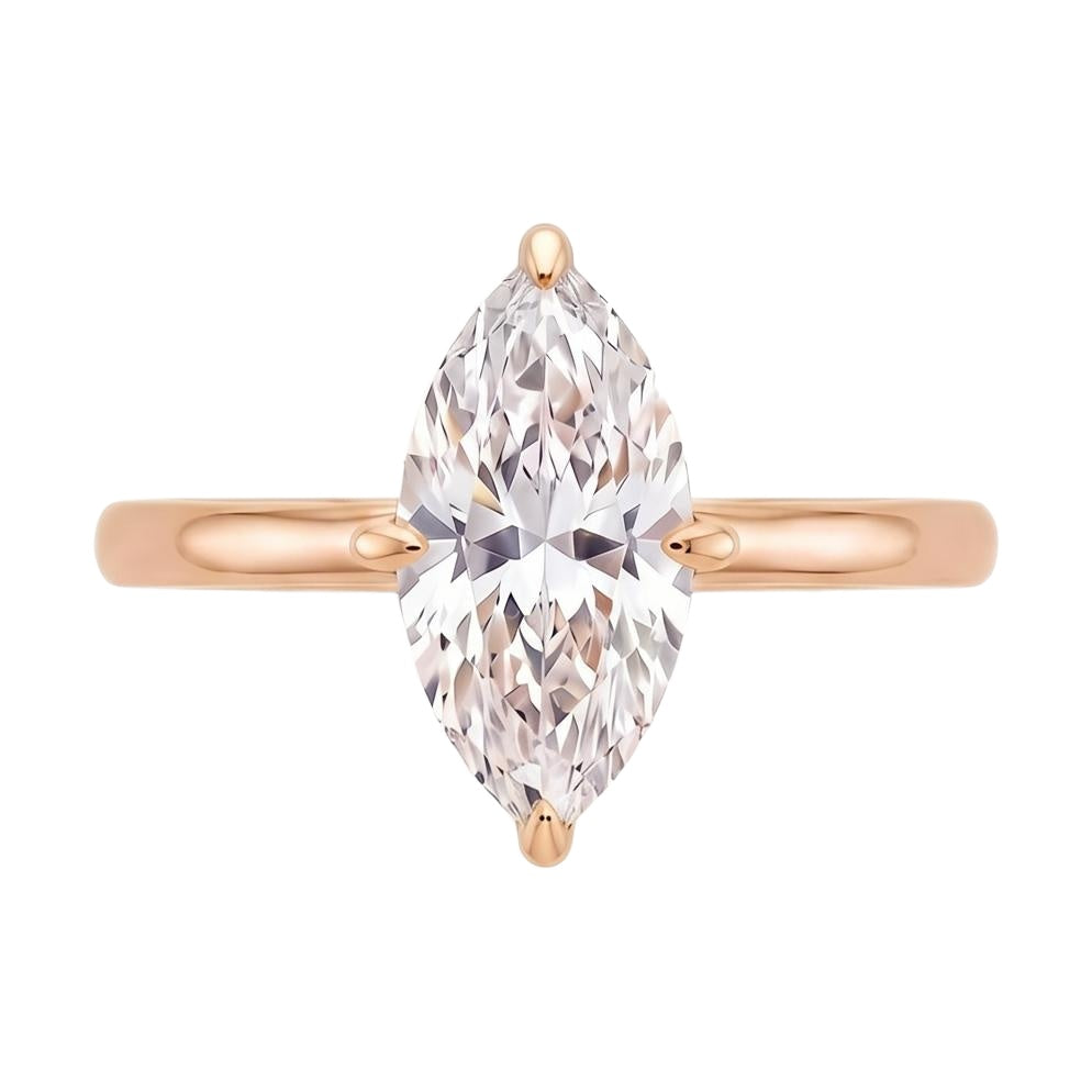 18K Rose Gold Plated, 10K Solid Rose Gold