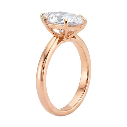 18K Rose Gold Plated, 10K Solid Rose Gold