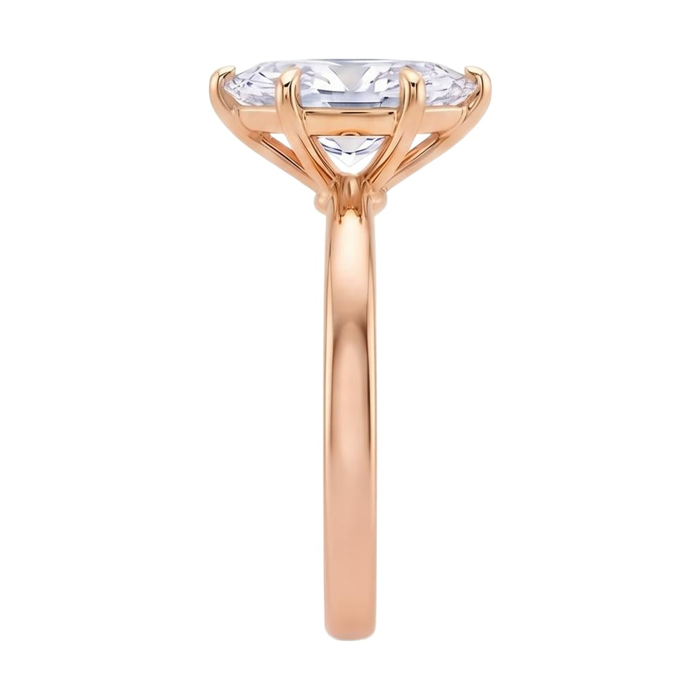 18K Rose Gold Plated, 10K Solid Rose Gold