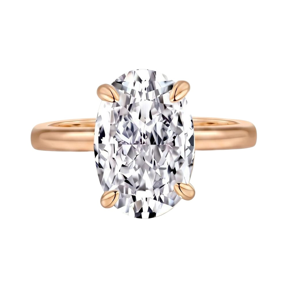 18K Rose Gold Plated, 10K Solid Rose Gold