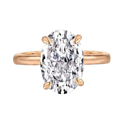 18K Rose Gold Plated, 10K Solid Rose Gold