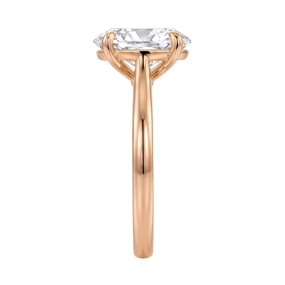 18K Rose Gold Plated, 10K Solid Rose Gold