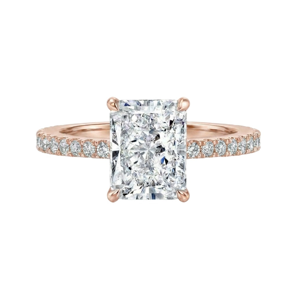 18K Rose Gold Plated, 10K Solid Rose Gold