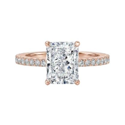 18K Rose Gold Plated, 10K Solid Rose Gold