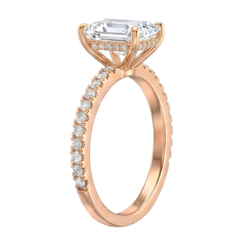 18K Rose Gold Plated, 10K Solid Rose Gold