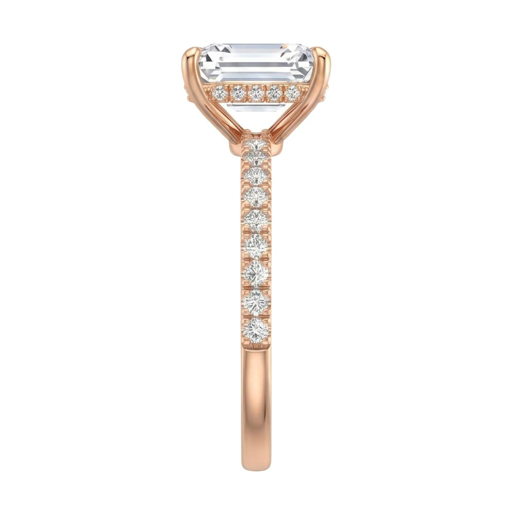 18K Rose Gold Plated, 10K Solid Rose Gold