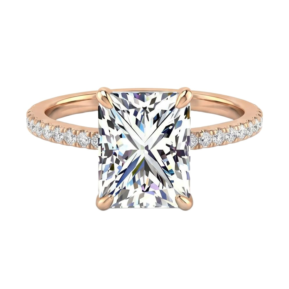 18K Rose Gold Plated, 10K Solid Rose Gold