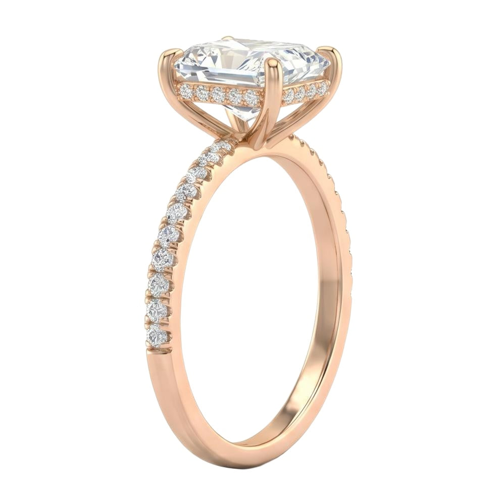 18K Rose Gold Plated, 10K Solid Rose Gold
