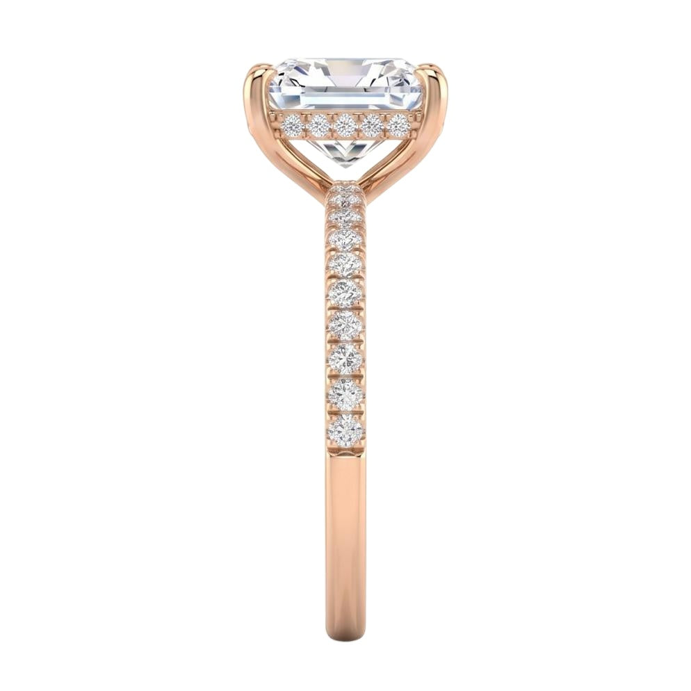 18K Rose Gold Plated, 10K Solid Rose Gold