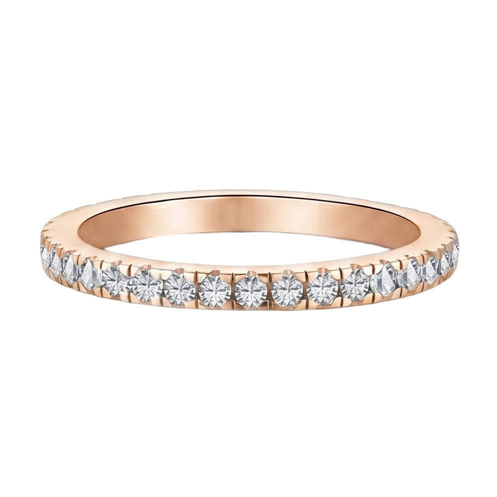 18K Rose Gold Plated, 10K Solid Rose Gold