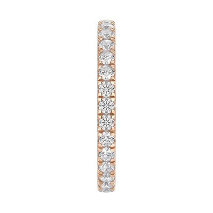18K Rose Gold Plated, 10K Solid Rose Gold
