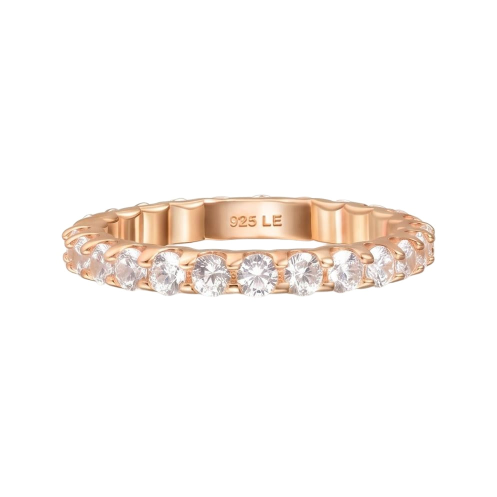 18K Rose Gold Plated, 10K Solid Rose Gold