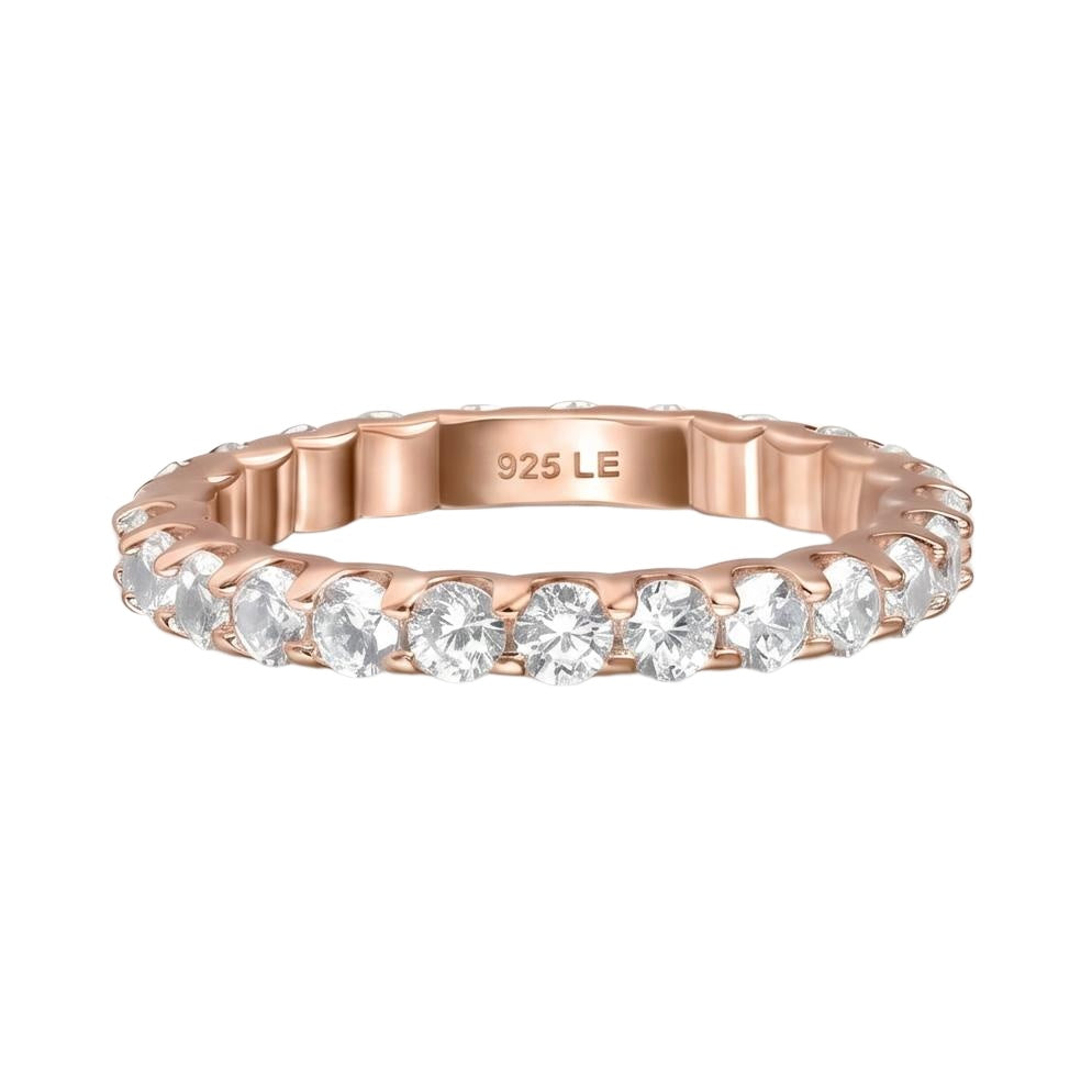 18K Rose Gold Plated, 10K Solid Rose Gold